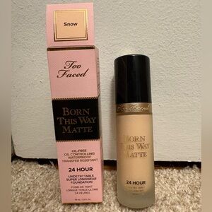 Too Faced Born This Way Matte Longwear Liquid Foundation 1.0 Fl. Oz. Snow NIB